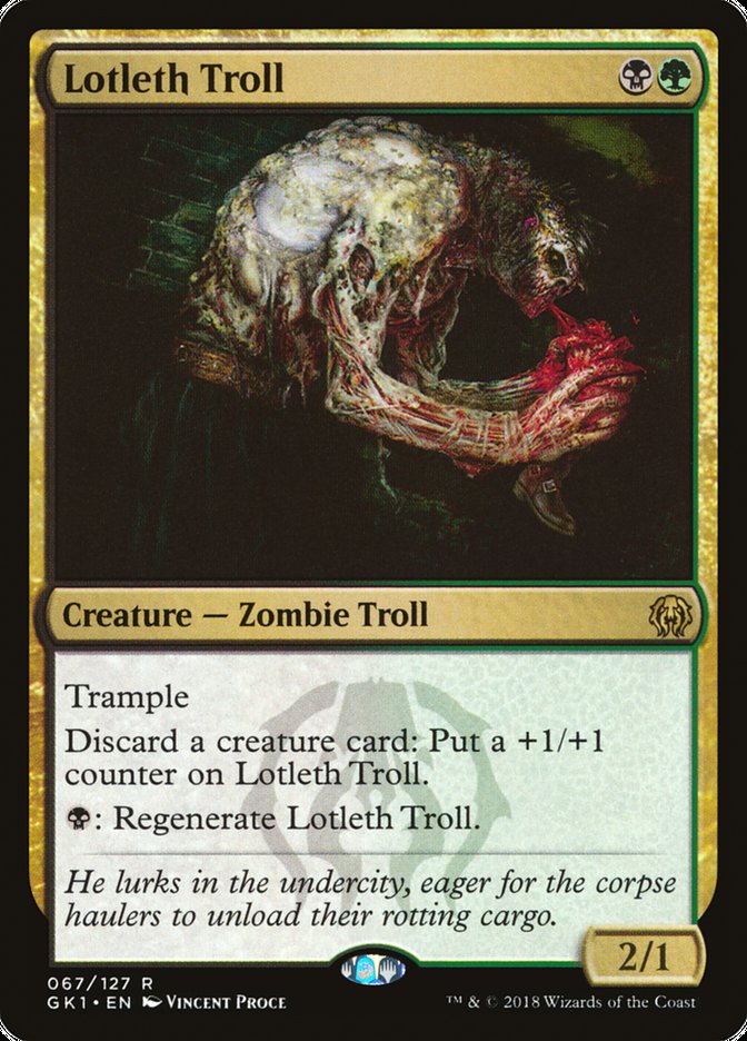 Lotleth Troll [Guilds of Ravnica Guild Kit] | Deep Dive Games St. Marys