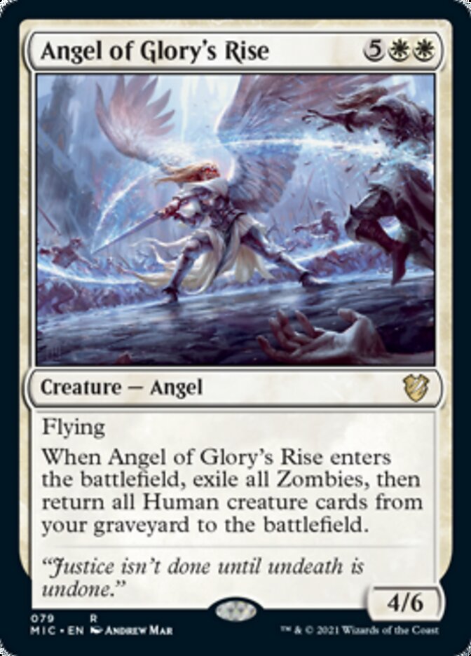 Angel of Glory's Rise [Innistrad: Midnight Hunt Commander] | Deep Dive Games St. Marys