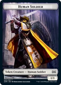 Human Soldier // Servo Double-Sided Token [Double Masters Tokens] | Deep Dive Games St. Marys