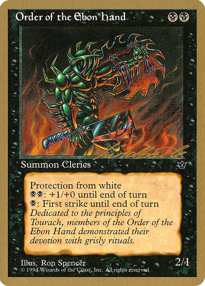 Order of the Ebon Hand (Spencer) (Leon Lindback) [Pro Tour Collector Set] | Deep Dive Games St. Marys