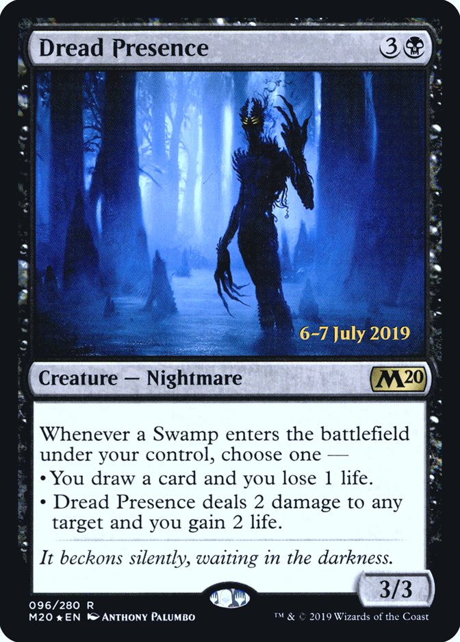 Dread Presence [Core Set 2020 Prerelease Promos] | Deep Dive Games St. Marys