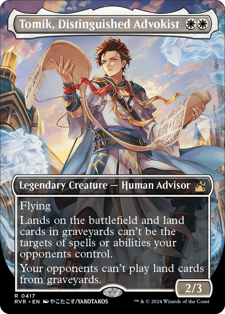 Tomik, Distinguished Advokist (Anime Borderless) [Ravnica Remastered] | Deep Dive Games St. Marys