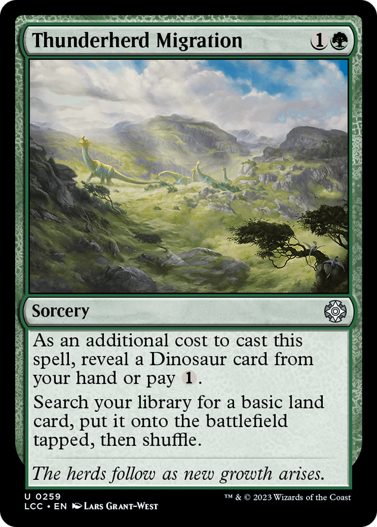 Thunderherd Migration [The Lost Caverns of Ixalan Commander] | Deep Dive Games St. Marys