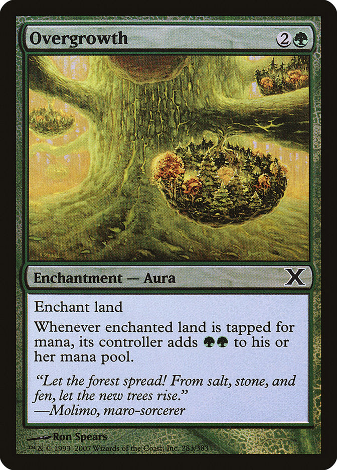 Overgrowth (Premium Foil) [Tenth Edition] | Deep Dive Games St. Marys