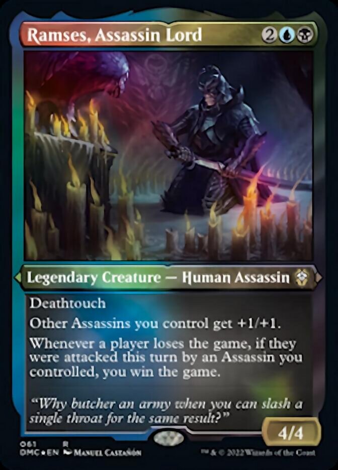 Ramses, Assassin Lord (Foil Etched) [Dominaria United Commander] | Deep Dive Games St. Marys