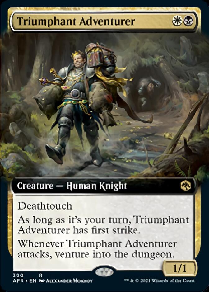 Triumphant Adventurer (Extended Art) [Dungeons & Dragons: Adventures in the Forgotten Realms] | Deep Dive Games St. Marys