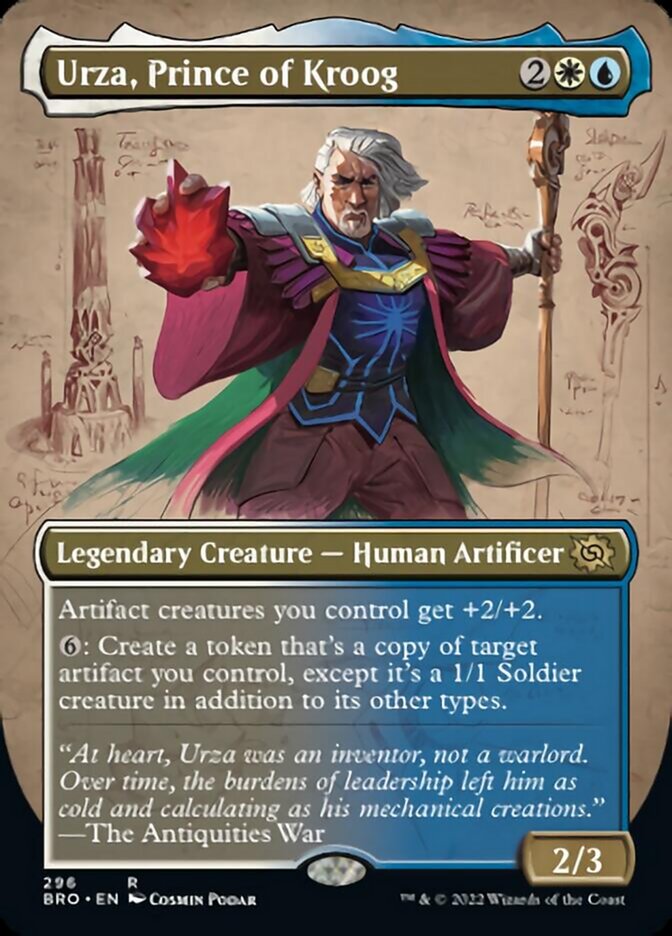Urza, Prince of Kroog (Borderless Alternate Art) [The Brothers' War] | Deep Dive Games St. Marys