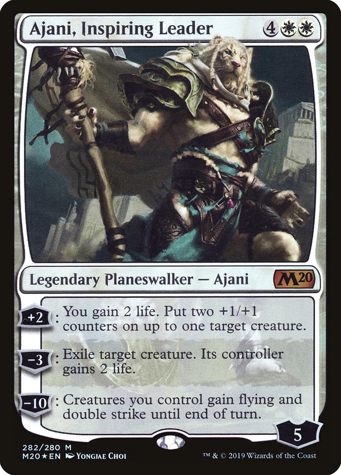Ajani, Inspiring Leader [Core Set 2020] | Deep Dive Games St. Marys