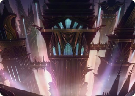 Skybridge Towers Art Card [Streets of New Capenna Art Series] | Deep Dive Games St. Marys