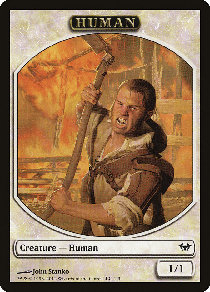 Human Token [Dark Ascension Tokens] | Deep Dive Games St. Marys