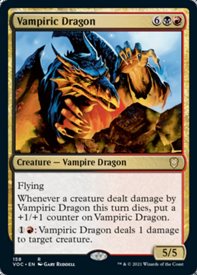 Vampiric Dragon [Innistrad: Crimson Vow Commander] | Deep Dive Games St. Marys