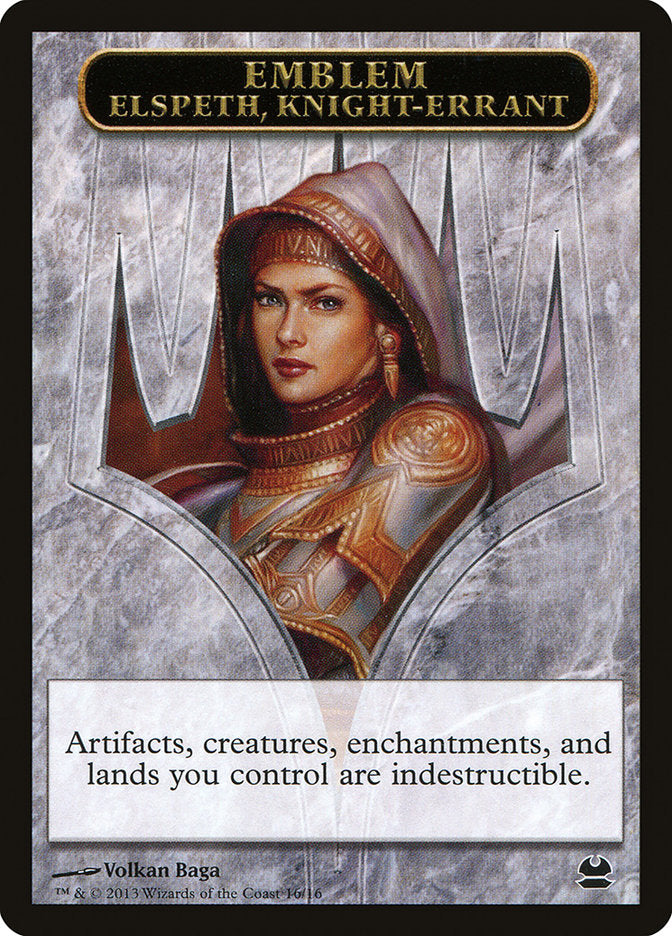 Elspeth, Knight-Errant Emblem [Modern Masters Tokens] | Deep Dive Games St. Marys