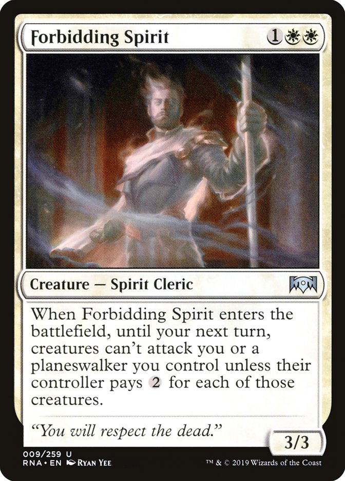 Forbidding Spirit [Ravnica Allegiance] | Deep Dive Games St. Marys