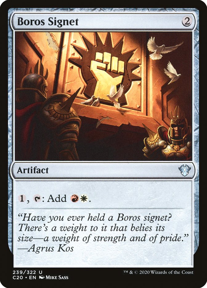 Boros Signet [Commander 2020] | Deep Dive Games St. Marys