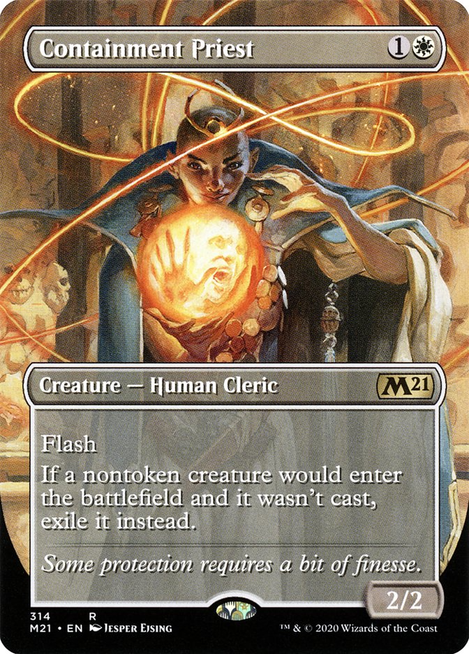 Containment Priest (Borderless Alternate Art) [Core Set 2021] | Deep Dive Games St. Marys