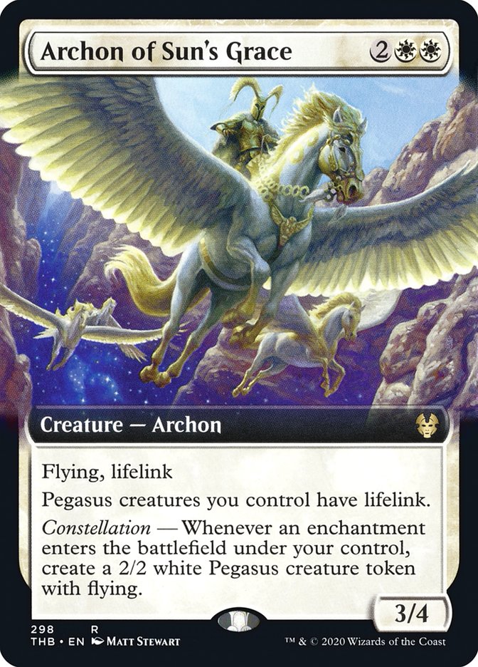 Archon of Sun's Grace (Extended Art) [Theros Beyond Death] | Deep Dive Games St. Marys