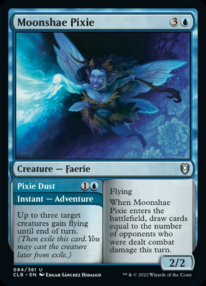 Moonshae Pixie // Pixie Dust [Commander Legends: Battle for Baldur's Gate] | Deep Dive Games St. Marys