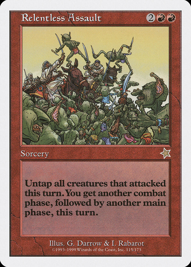 Relentless Assault [Starter 1999] | Deep Dive Games St. Marys