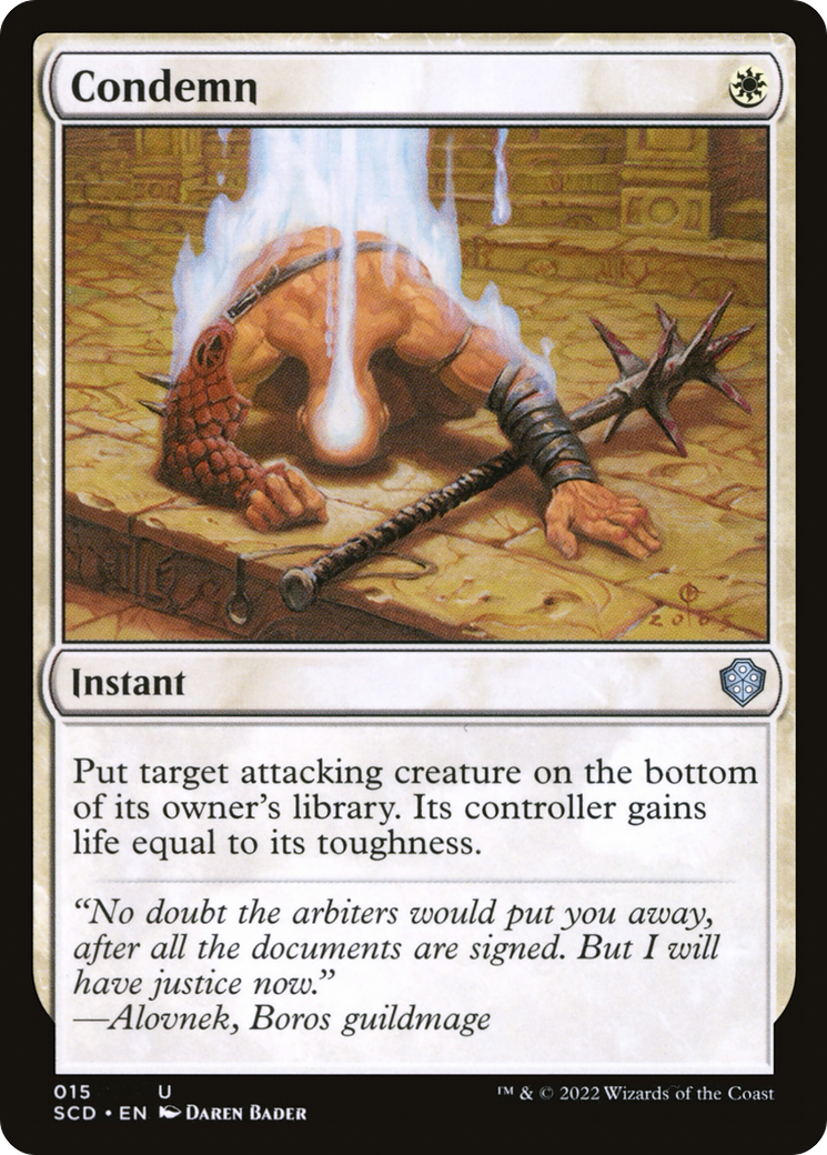 Condemn [Starter Commander Decks] | Deep Dive Games St. Marys