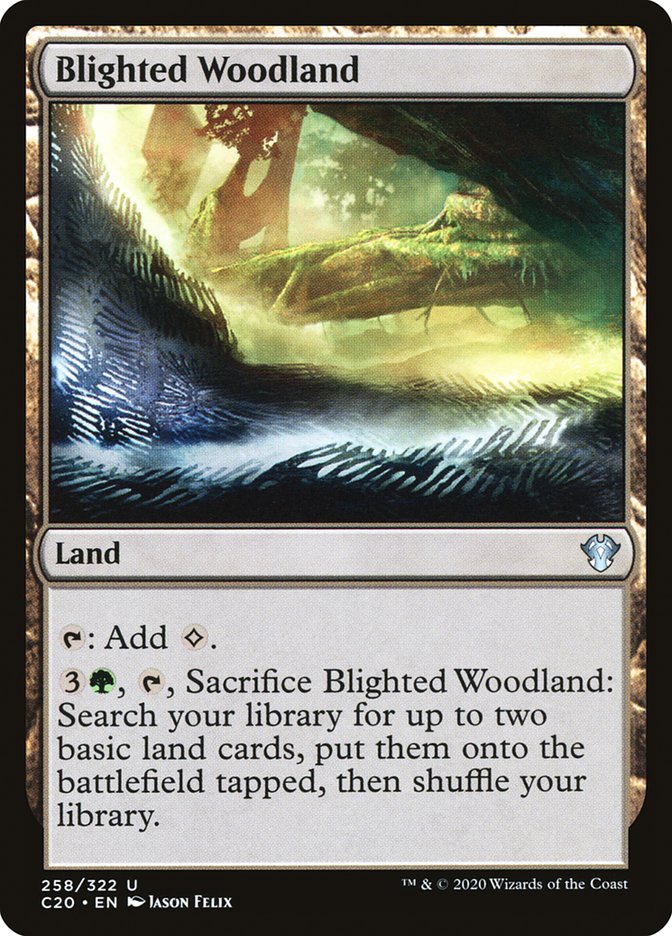 Blighted Woodland [Commander 2020] | Deep Dive Games St. Marys