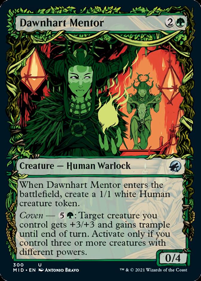 Dawnhart Mentor (Showcase Equinox) [Innistrad: Midnight Hunt] | Deep Dive Games St. Marys