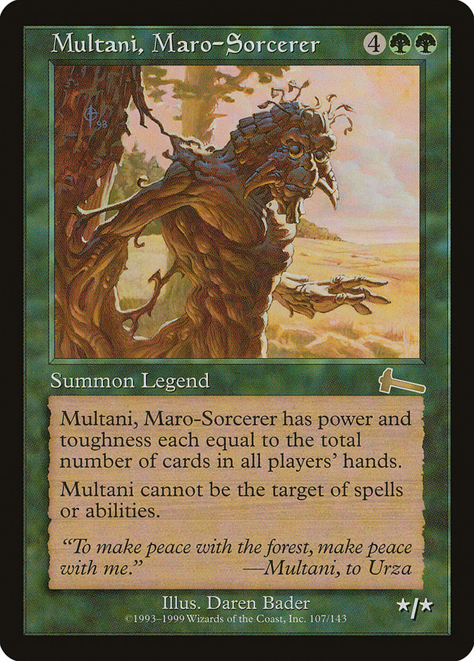 Multani, Maro-Sorcerer [Urza's Legacy] | Deep Dive Games St. Marys