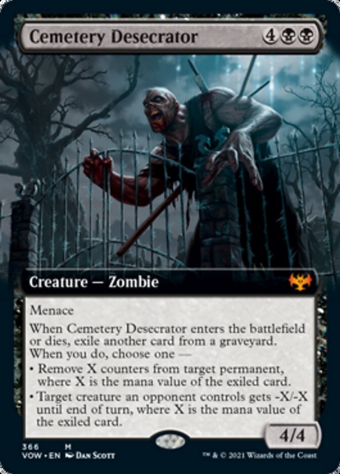 Cemetery Desecrator (Extended Art) [Innistrad: Crimson Vow] | Deep Dive Games St. Marys