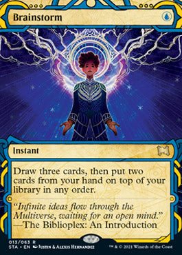 Brainstorm (Foil Etched) [Strixhaven: School of Mages Mystical Archive] | Deep Dive Games St. Marys