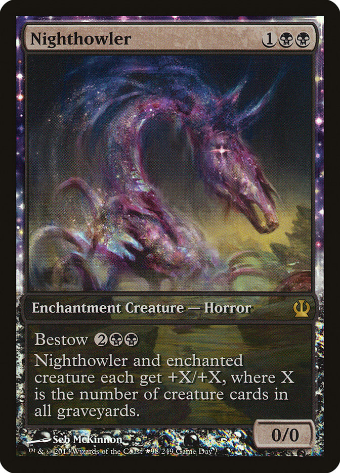 Nighthowler (Game Day) (Extended Art) [Theros Promos] | Deep Dive Games St. Marys