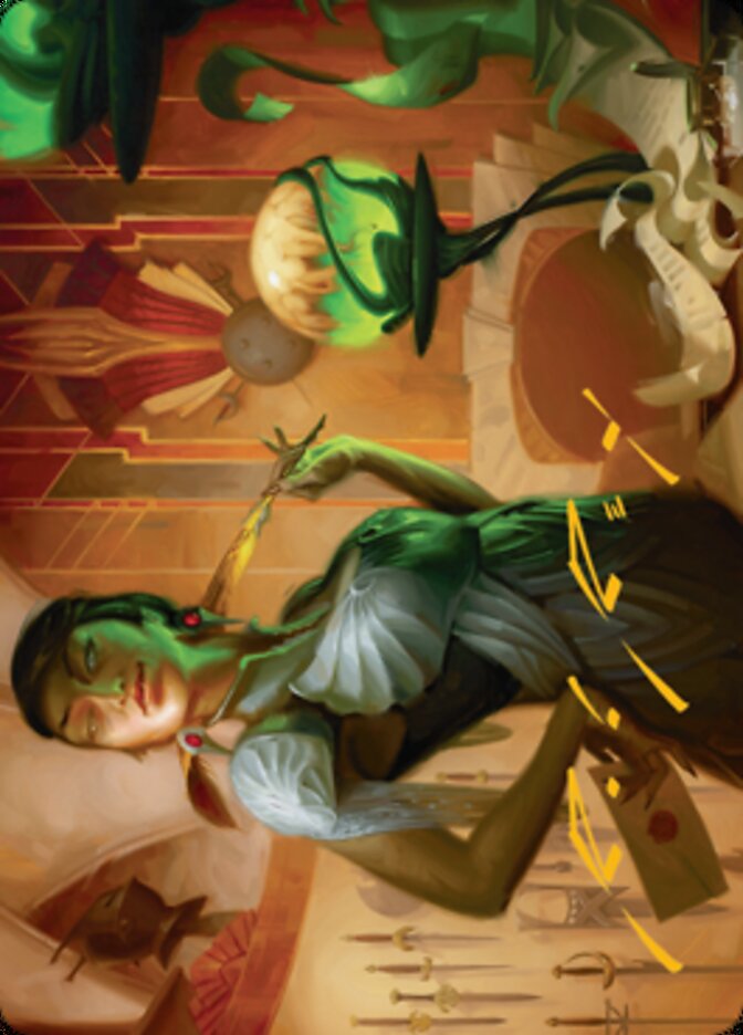 Mari, the Killing Quill Art Card (Gold-Stamped Signature) [Streets of New Capenna Art Series] | Deep Dive Games St. Marys