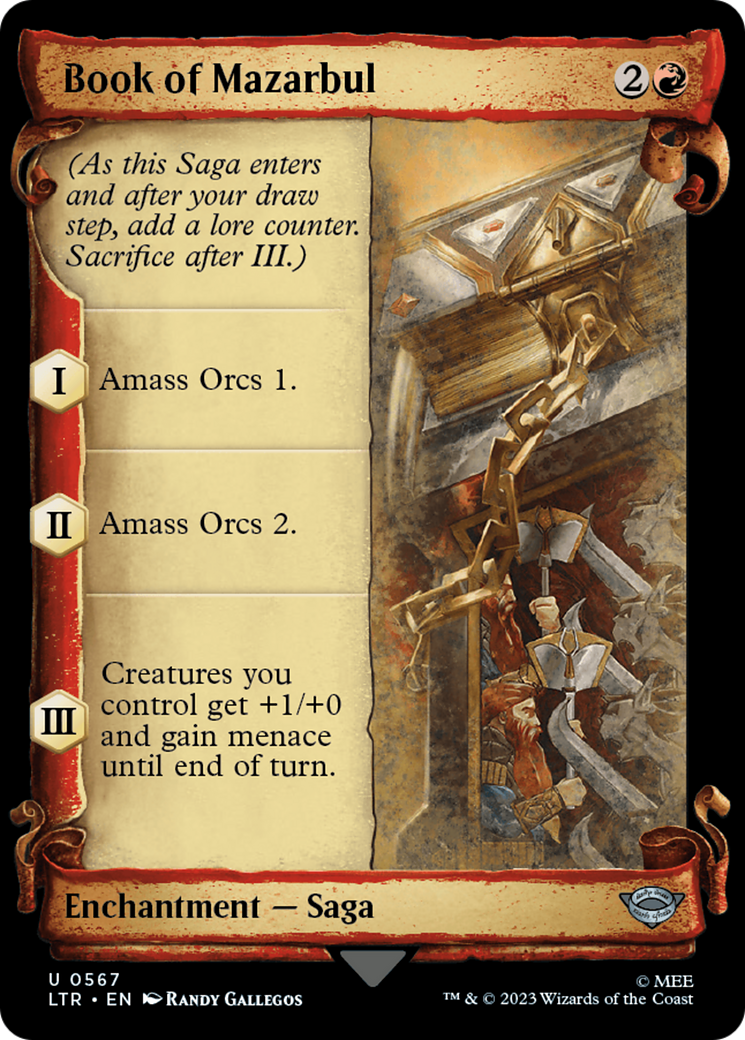 Book of Mazarbul [The Lord of the Rings: Tales of Middle-Earth Showcase Scrolls] | Deep Dive Games St. Marys