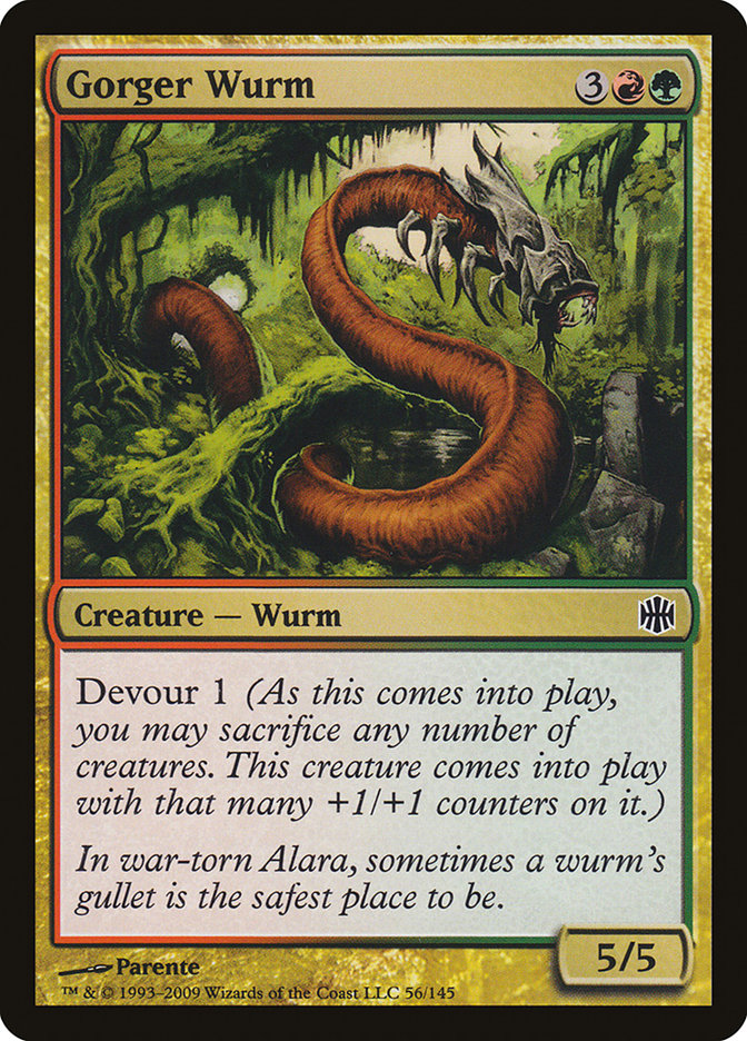 Gorger Wurm [Alara Reborn] | Deep Dive Games St. Marys