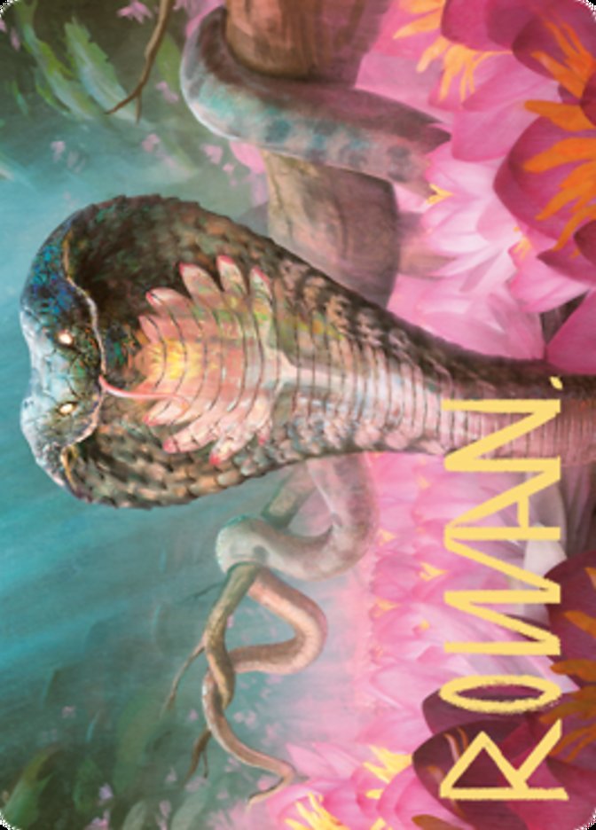 Lotus Cobra Art Card (Gold-Stamped Signature) [Zendikar Rising Art Series] | Deep Dive Games St. Marys