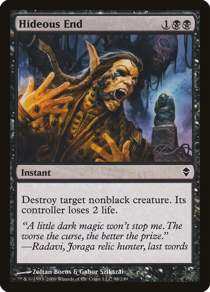 Hideous End [Zendikar] | Deep Dive Games St. Marys