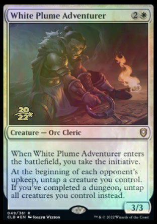 White Plume Adventurer [Commander Legends: Battle for Baldur's Gate Prerelease Promos] | Deep Dive Games St. Marys