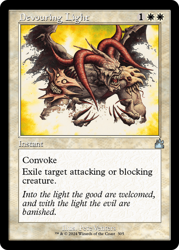 Devouring Light (Retro Frame) [Ravnica Remastered] | Deep Dive Games St. Marys