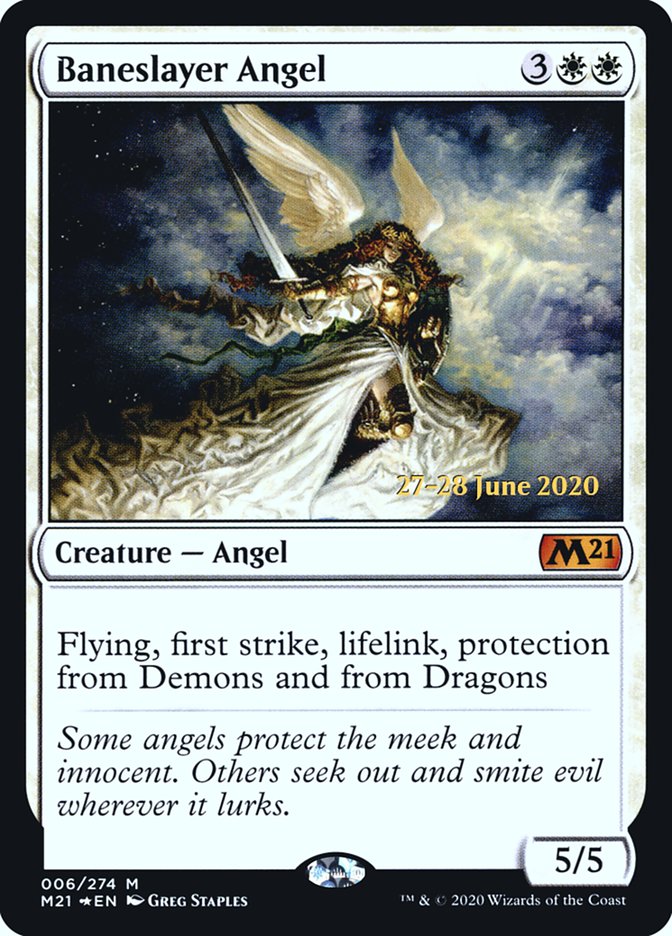 Baneslayer Angel [Core Set 2021 Prerelease Promos] | Deep Dive Games St. Marys