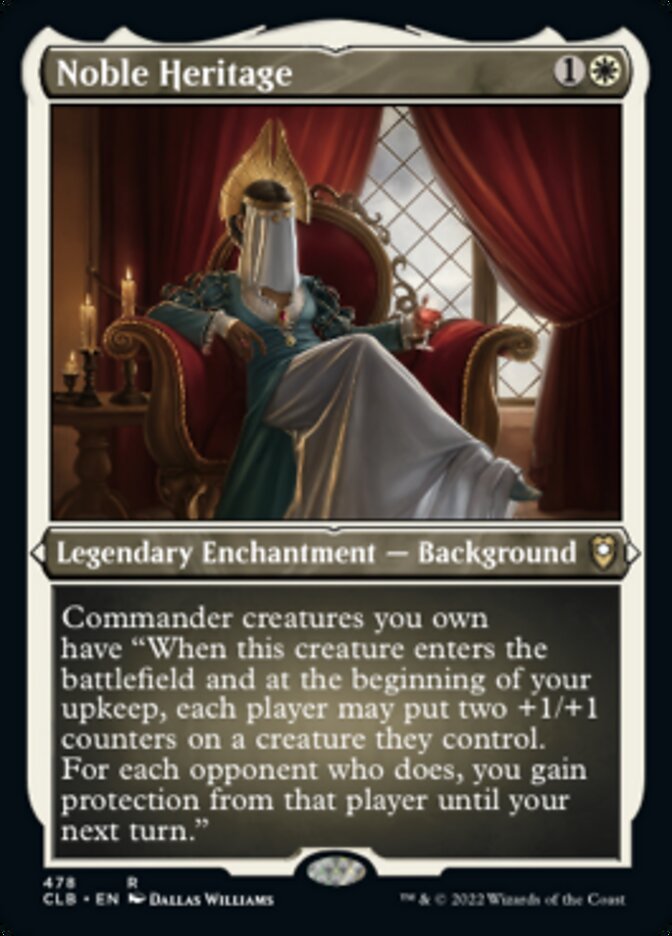 Noble Heritage (Foil Etched) [Commander Legends: Battle for Baldur's Gate] | Deep Dive Games St. Marys