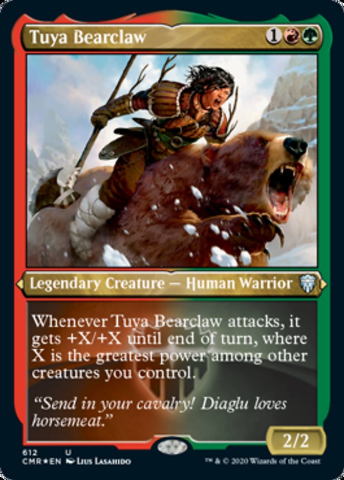 Tuya Bearclaw (Etched) [Commander Legends] | Deep Dive Games St. Marys