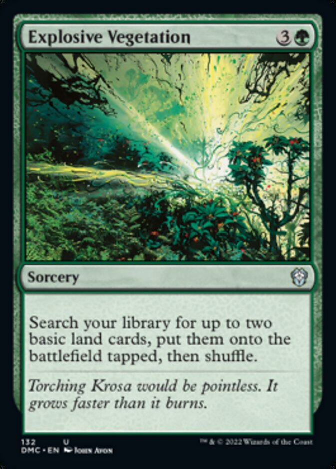 Explosive Vegetation [Dominaria United Commander] | Deep Dive Games St. Marys