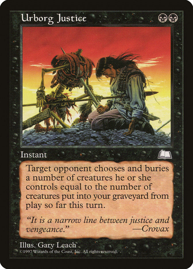Urborg Justice [Weatherlight] | Deep Dive Games St. Marys
