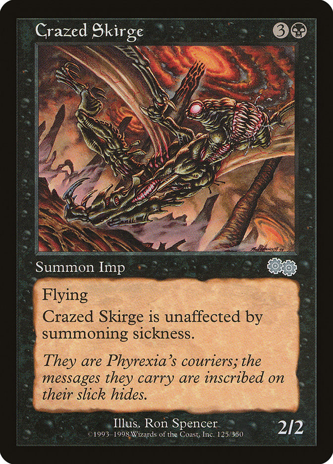 Crazed Skirge [Urza's Saga] | Deep Dive Games St. Marys