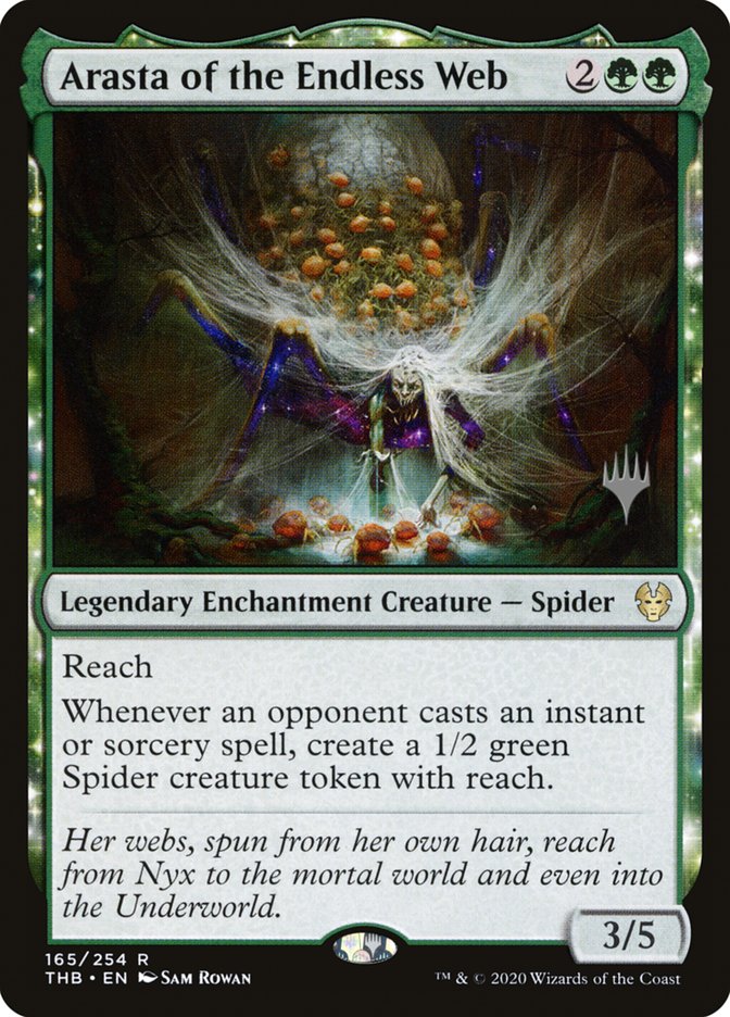 Arasta of the Endless Web (Promo Pack) [Theros Beyond Death Promos] | Deep Dive Games St. Marys