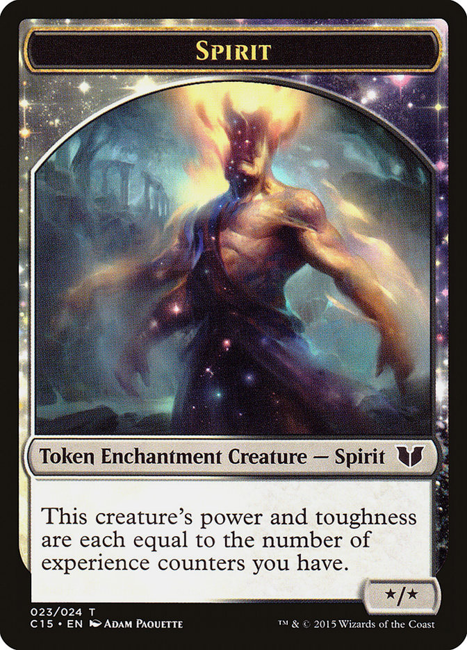 Spirit (023) // Cat Double-Sided Token [Commander 2015 Tokens] | Deep Dive Games St. Marys