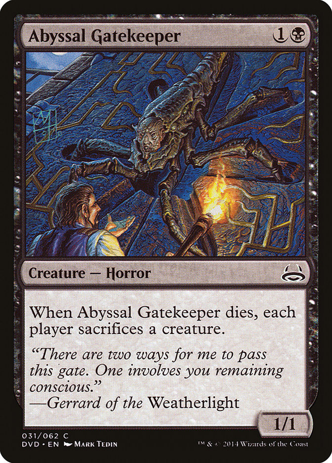 Abyssal Gatekeeper (Divine vs. Demonic) [Duel Decks Anthology] | Deep Dive Games St. Marys