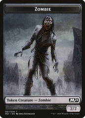 Demon // Zombie Double-Sided Token [Core Set 2021 Tokens] | Deep Dive Games St. Marys