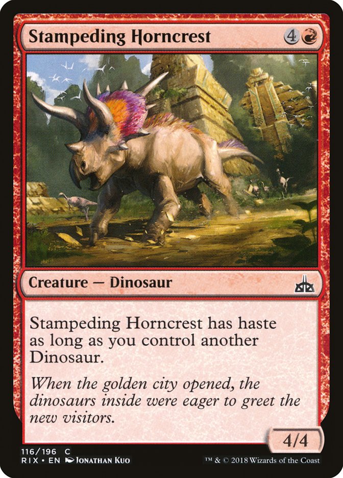 Stampeding Horncrest [Rivals of Ixalan] | Deep Dive Games St. Marys