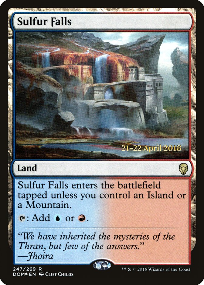 Sulfur Falls [Dominaria Prerelease Promos] | Deep Dive Games St. Marys