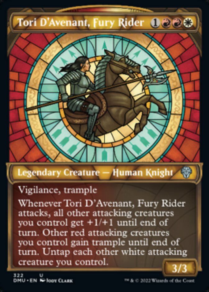 Tori D'Avenant, Fury Rider (Showcase) [Dominaria United] | Deep Dive Games St. Marys