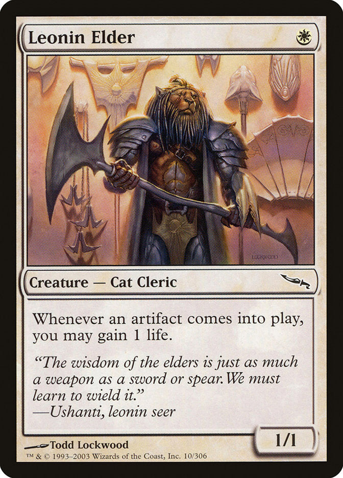 Leonin Elder [Mirrodin] | Deep Dive Games St. Marys